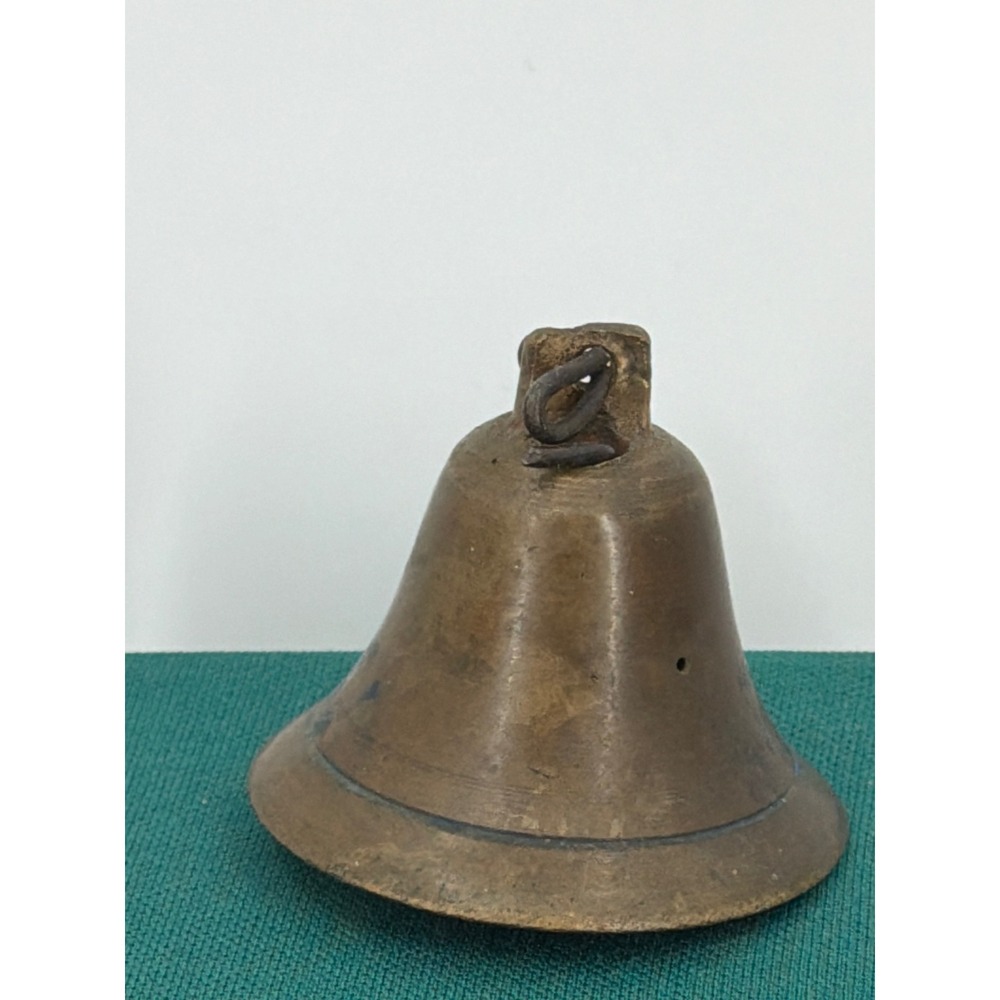 Antique Brass Animal Bell Rustic Farmhouse Primitive Cow Sheep Goat Bell 2 Inch